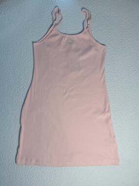 Nike Sportswear Essential Women's Ribbed Cami Dress Light Pink Size Large